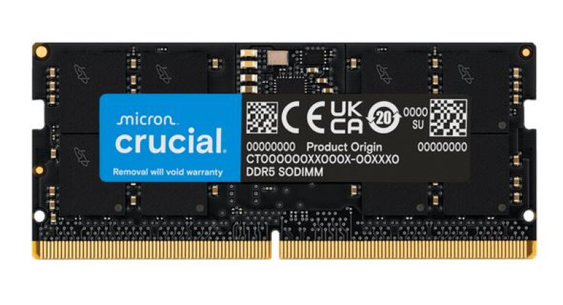 Crucial 64GB (1x64GB) DDR5 SODIMM 5600MHz CL46 Notebook Laptop