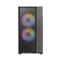 Antec Flux Rear ATX Micro-ATX ITX, TG side, 7 slots, 1x3.5',2x2.5', 5 fans incl ARGB, 360mm rad, GPU?400mm, Mid Tower case