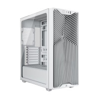 Corsair 3200D RS Mid-Tower PC Case - White, ATX mATX ITX, TG panel, 400mm GPU, 165mm CPU, 360mm rad, USB-C, 7 slots, 2x2.5 1x3.5, 2yr wty, steel TG
