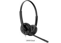 Yealink UH34 Dual Teams USB Headset, Lightweight, All Day Wearing Comfort, Ear Wideband Noise Cancelling Microphone, Leather Ear Cushions, USB-A