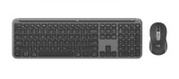 Logitech SIGNATURE SLIM COMBO MK950 -Graphite Keyboard Full-size layout with number pad Mouse 1000 DPI 1-Year Limited Hardware Warranty