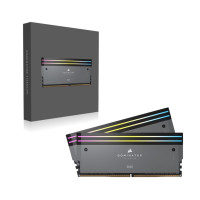 DOMINATOR® TITANIUM RGB 64GB (2x32GB) DDR5 DRAM 6000MT/s CL30 AMD EXPO & Intel XMP Memory Kit — Grey