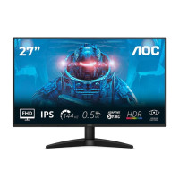 AOC 27B36X, 27? IPS, 1920×1080@144Hz, 0.5ms MPRT, 300 nits, 1500:1, sRGB 121%, HDMI 1.4, DP 1.4, tilt, VESA 100×100, 22W, 3.11kg, black