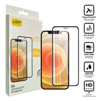 USP Apple iPhone 17e / iPhone 16e / iPhone 14 / iPhone 13 Pro / iPhone 13 (6.1') Armor Glass Full Cover Screen Protector (Pack of 8) - 5 Years Warrant