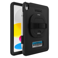 OtterBox Rugged Defender Apple iPad (11') (A16) (11th Gen) / iPad (10.9') (10th Gen) Kickstand & Handstrap Case -Black -No Retail Packaging-(77-95020)