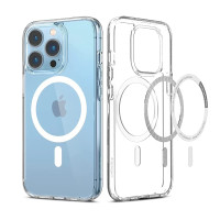 USP Apple iPhone 8 Plus/ iPhone 7 Plus (5.5') Clear Case with MagSafe - Built-in magnets, Scratch Resistant, Crystal Clear, 3 Years Warranty