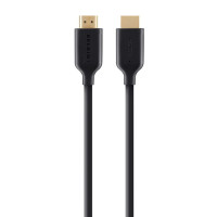 Belkin High Speed HDMI Cable w/ Ethernet 4K/Ultra HD Compatible(2M) -Black(F3Y021bt2M), 1080p,3D Compatible,10.2 Gbps Bandwidth,2 Yeas Warranty