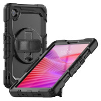 USP Rugged Samsung Galaxy A11/ Tab A9 (8.7') Case Black - Built-in-Kickstand, Hand & Shoulder Strap, DropProof,5 Years Warranty