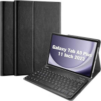 USP Samsung Galaxy Tab A9+ (11') Keyboard With Case Black - Ultra-Slim, Lightweight, Auto Wake/Sleep Function, PU Leather,3 Years Warranty