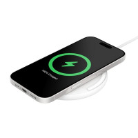 Belkin BoostCharge Wireless Charging Pad (15W) + USB-C to USB-C Cable (1.5M) - White (WIA012fqWH), LED Indicator, $2500 CEW, 2 Years Warranty