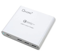 Oxhorn Multi-Functional USB Type C 87W Laptop Notebook Tablet Quick Charge 4 Port 1xUSB-C 3xUSB-A Power Adapter USB-C cable