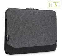 Targus 15.6' -16' Cypress EcoSmart Sleeve for Laptop Notebook Tablet - Up to 15.6', Made with 5 Recycled Plastic Water Bottles - Grey