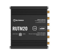 Teltonika RUTM20 COMPACT 5G ROUTER, Global 5G Telit, Dual SIM & eSIM, Active PoE, PSU included