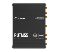 Teltonika RUTM55 Dual 5G Router, Dual SIM & eSIM™, Telit 5G Modem, Auto-Failover, Ethernet, Serial (RS232, RS485), 3-PIN POWER INPUT
