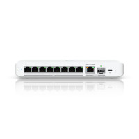 Ubiquiti Flex 2.5G, Flexible,8-port 2.5 GbE Switch,10 GbE RJ45/SFP+ Combination Uplink Port,Powered With USB-C (Included)/PoE+ adapter ( Not Included)