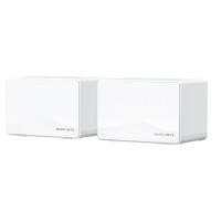 Mercusys Halo H25BE(2-pack) BE3600 Whole Home Mesh Wi-Fi 7 System, 460 m²,  688 Mbps at 2.4 GHz, 2880 Mbps at 5 GHz, MLO, 4096-QAM, OFDMA, EHT160 on 5