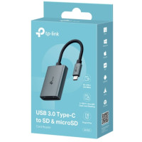 TP-Link UA430C USB 3.0 Type-C to SD & microSD 3.0 Card Reader, support SD?SDHC?SDXC?microSD?microSDHC?microSDXC cards up to 2TB.